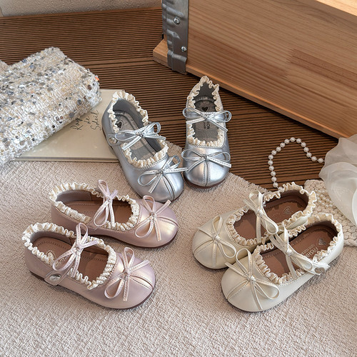 踏步兔女童玛丽珍鞋2026年春季新款小女孩皮鞋儿童浅口软底公主鞋