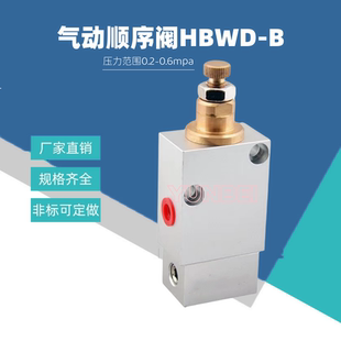 气动顺序阀HBWD-B/RHWD配管式空压支撑缸弹簧升起型浮动支撑缸