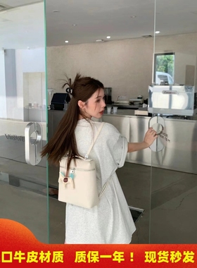 Loro包LP双肩包包女2025新款牛皮背包通勤电脑包真皮单肩手提包