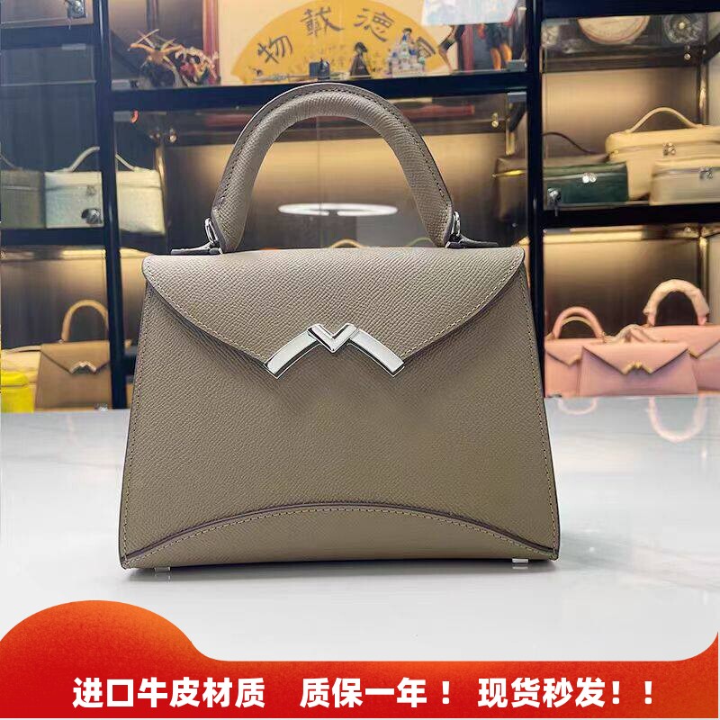 凯莉包明星同款M扣莫奈手提包