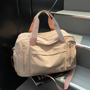 大容量轻便短途旅行包女手提斜挎出差登机包男健身包防泼水行李袋