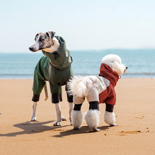 XPAWS中小型犬连帽防水秋冬雨衣