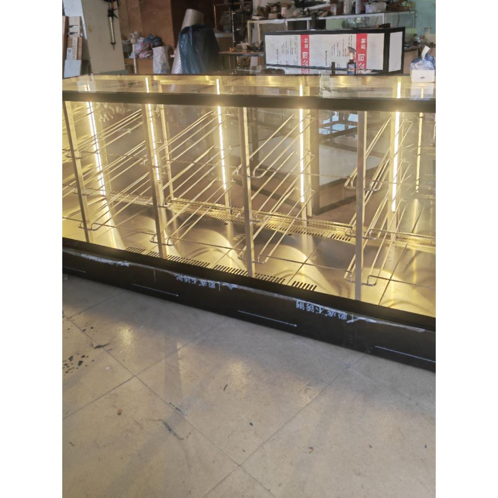 商用插盘式加热柜保温柜菠萝包柜板栗蛋挞面包柜玻璃展示柜