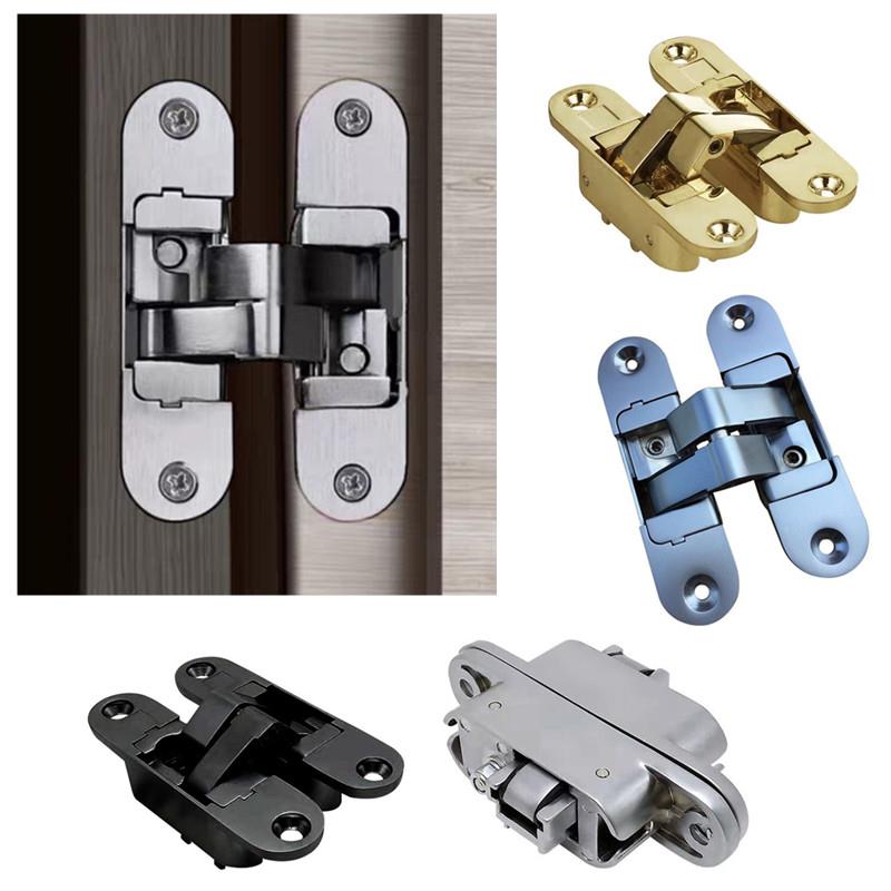 隐形门合页十字铰炼暗藏暗装隐藏式左开外开折叠门五金配件暗合页