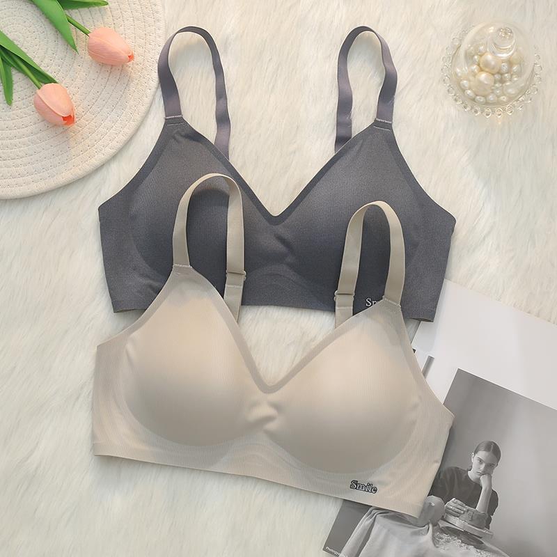 无痕3D果冻条软支撑内衣女聚拢小胸薄款夏季文胸罩收副乳防下垂