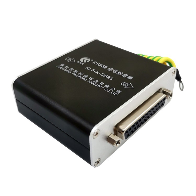 rs232串口防雷器直销rs232避雷器计算机db25头信号保护 spd凯利锋