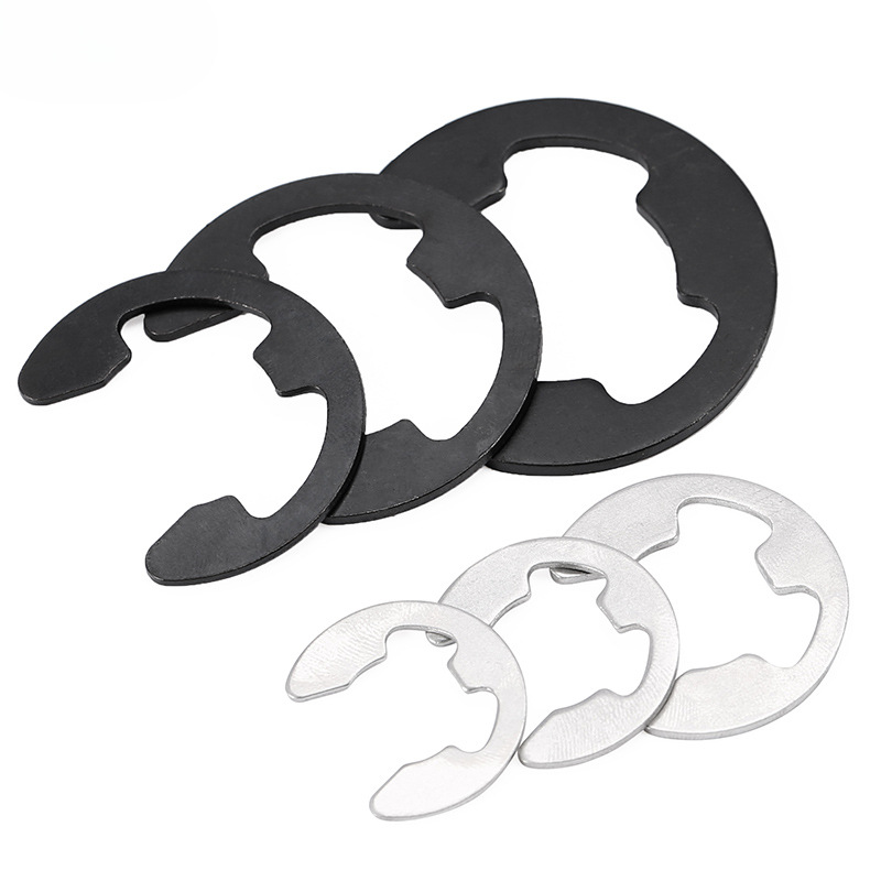 进口标准日标卡簧卡环e型挡圈开口e形卡扣垫片M1.2M2.5M3M4M5M6M8