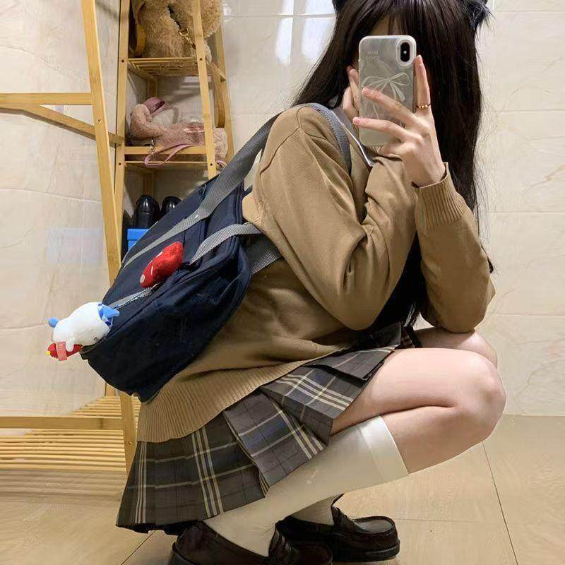风吹麦香jk【冬栗】八月信JK原创正版制服百褶裙学院jk格裙校供短