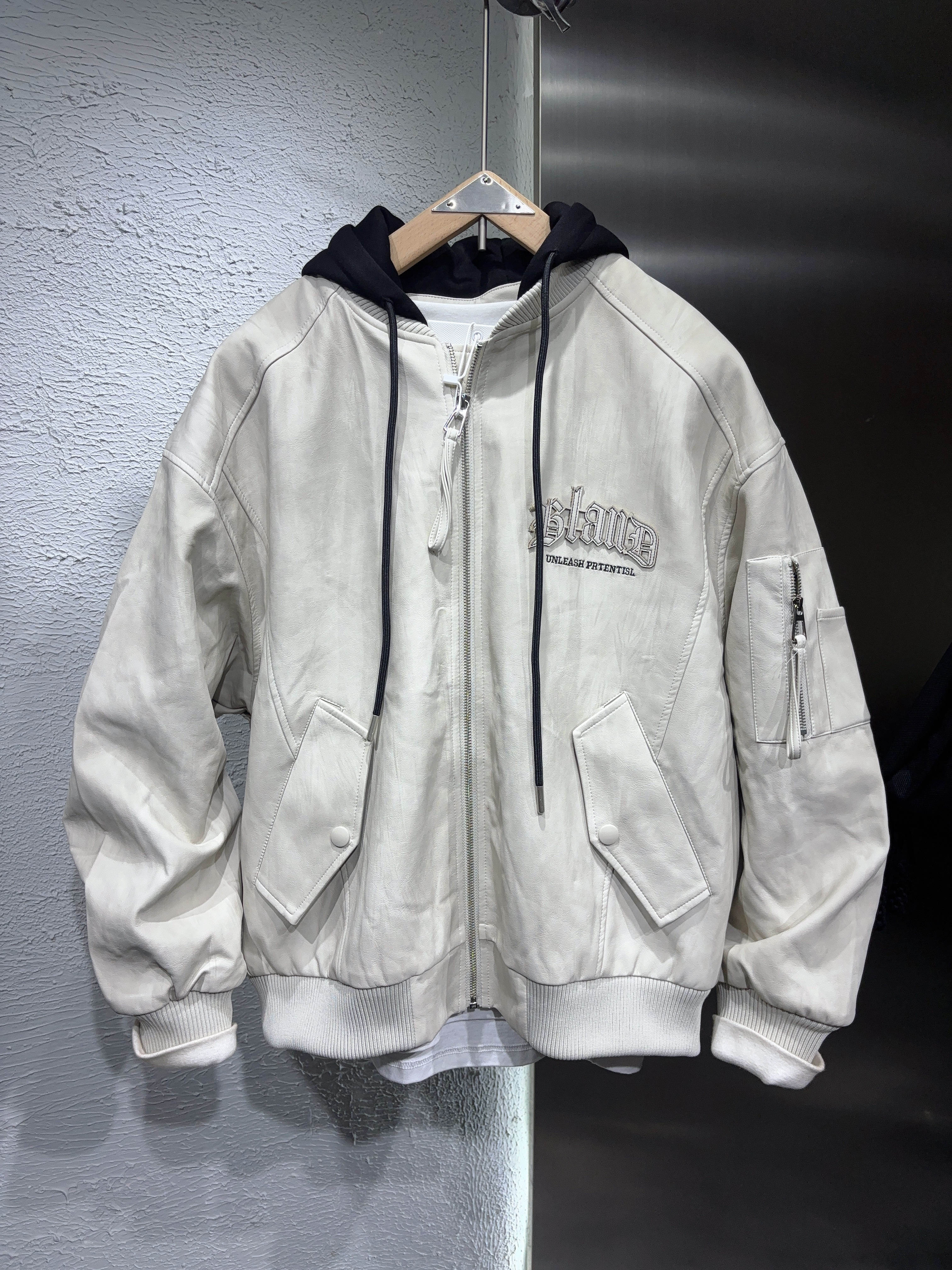 2025新款美式潮牌加厚棒球服可拆卸帽子秋冬季男女款薄棉外套男