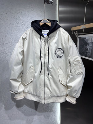 2025新款美式连帽薄棉夹克男加厚学生外套潮牌时尚棉衣百搭潮款