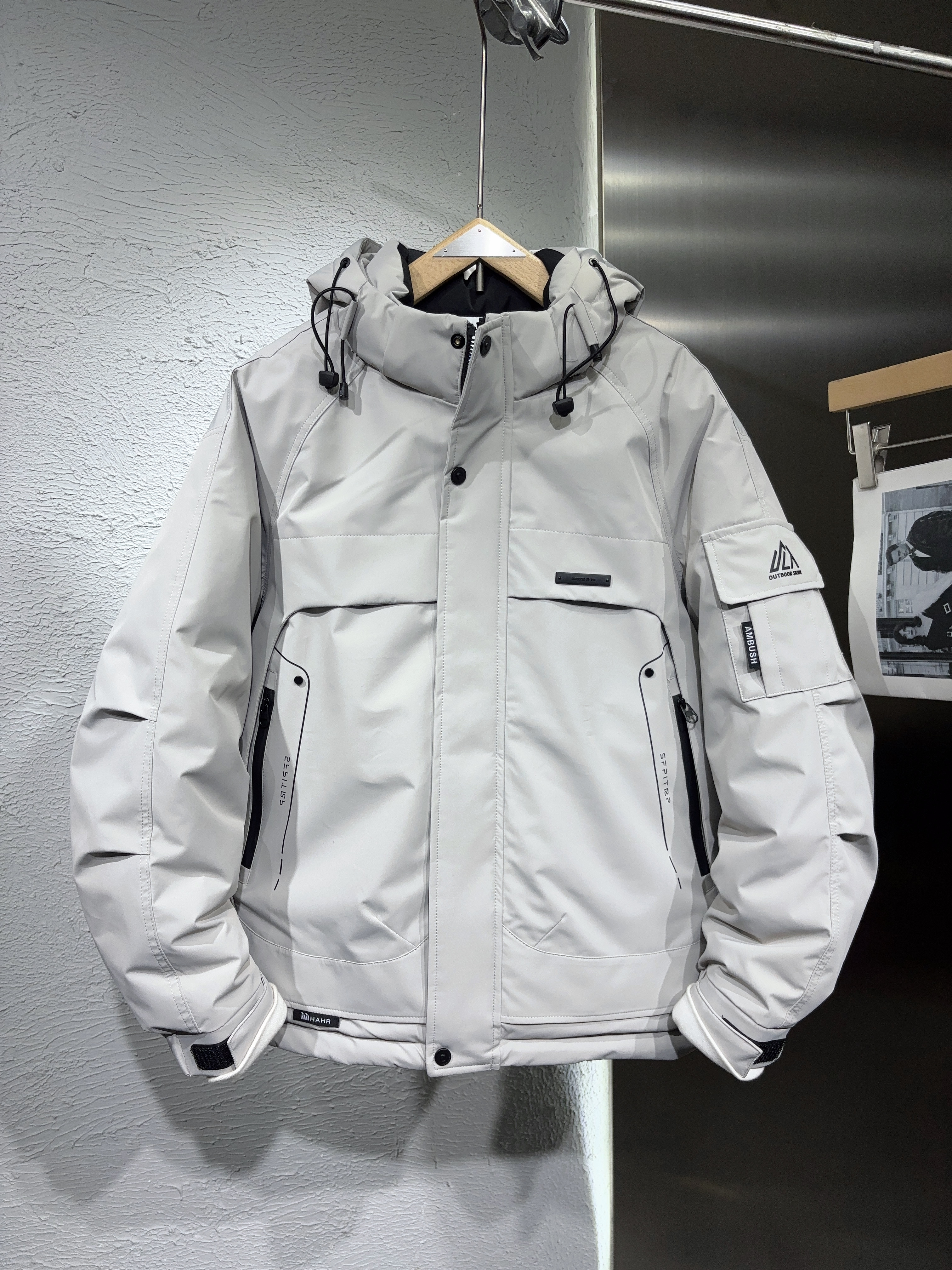 2025新款冬季加厚潮牌冲锋衣棉服男连帽外套棉袄上衣工装宽松夹克