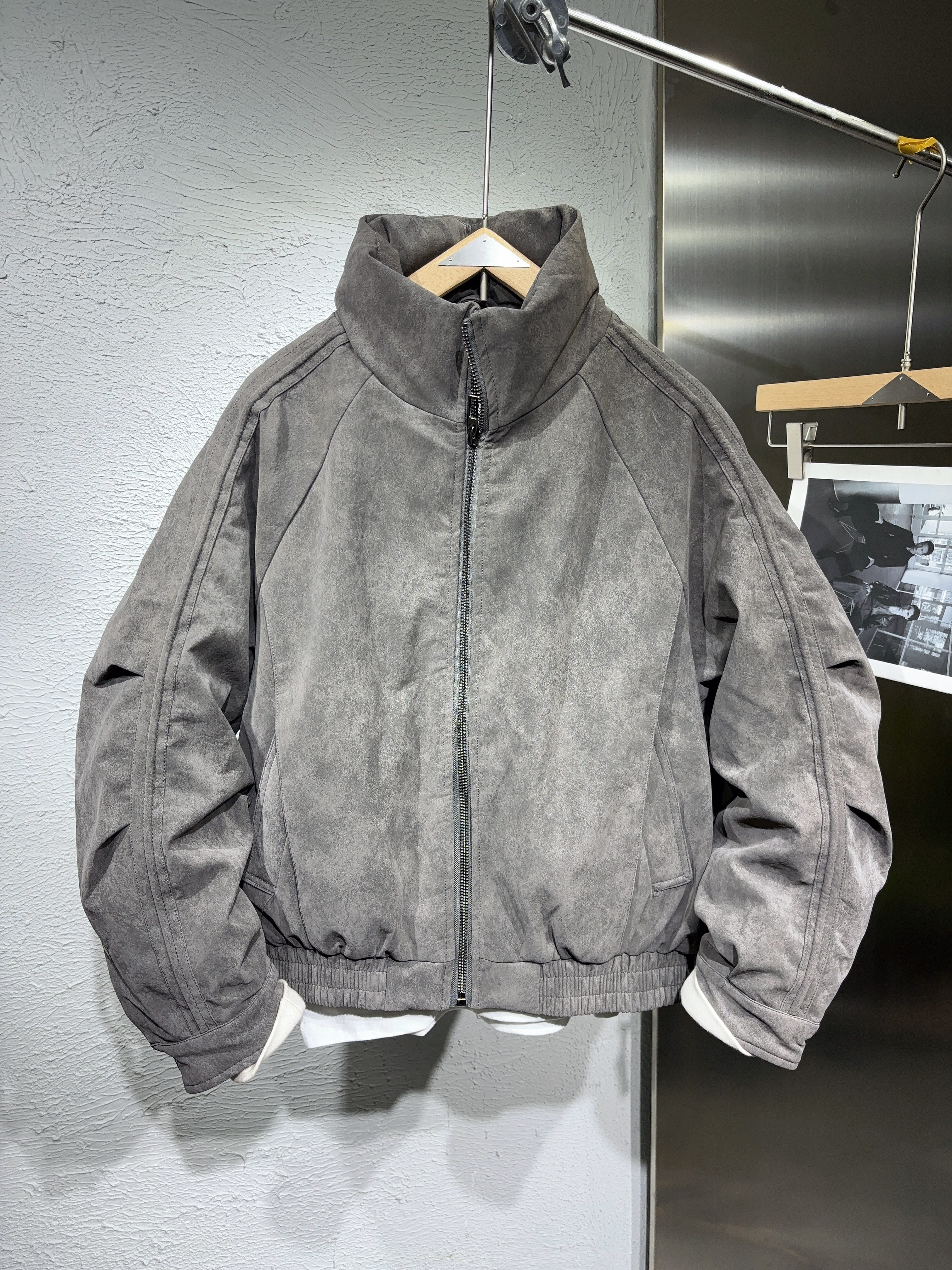 2025冬季新款潮牌立领羽绒服男加厚保暖男女同款外套宽松上衣夹克