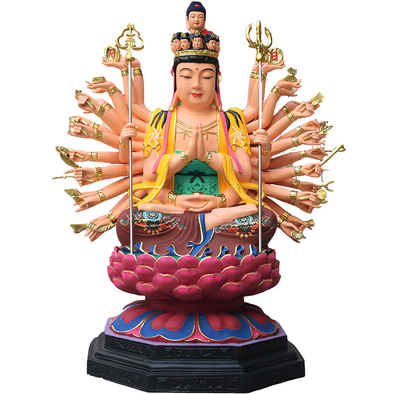 寺庙大型鎏金观世音菩萨供奉佛像