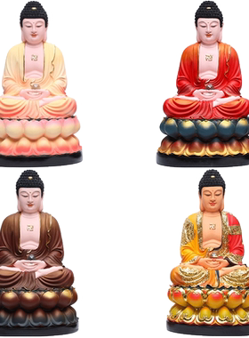 树脂玻璃钢供奉神像摆件三宝佛