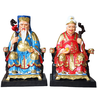 寺庙神像树脂土地婆佛像