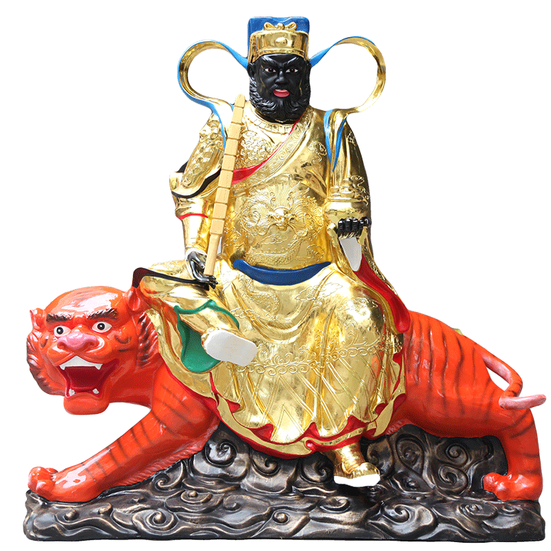 供奉寺庙树脂赵公明武财神像