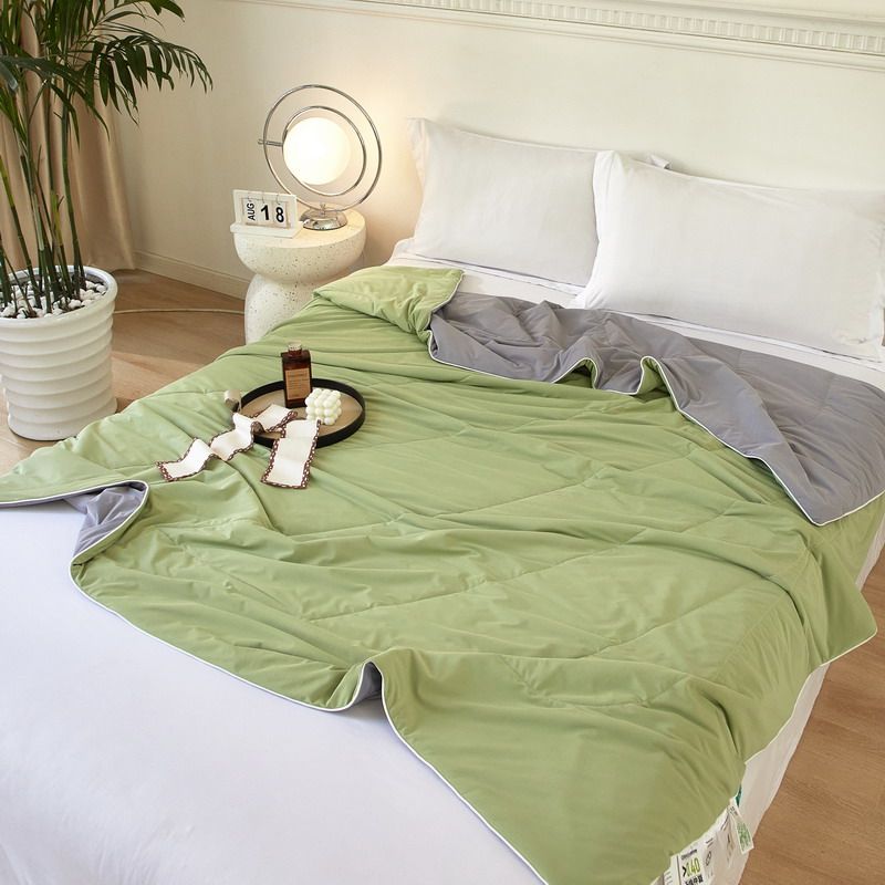 A类母婴级凉感空调被冰丝夏凉被可机洗被芯双人薄被子夏季冷气被