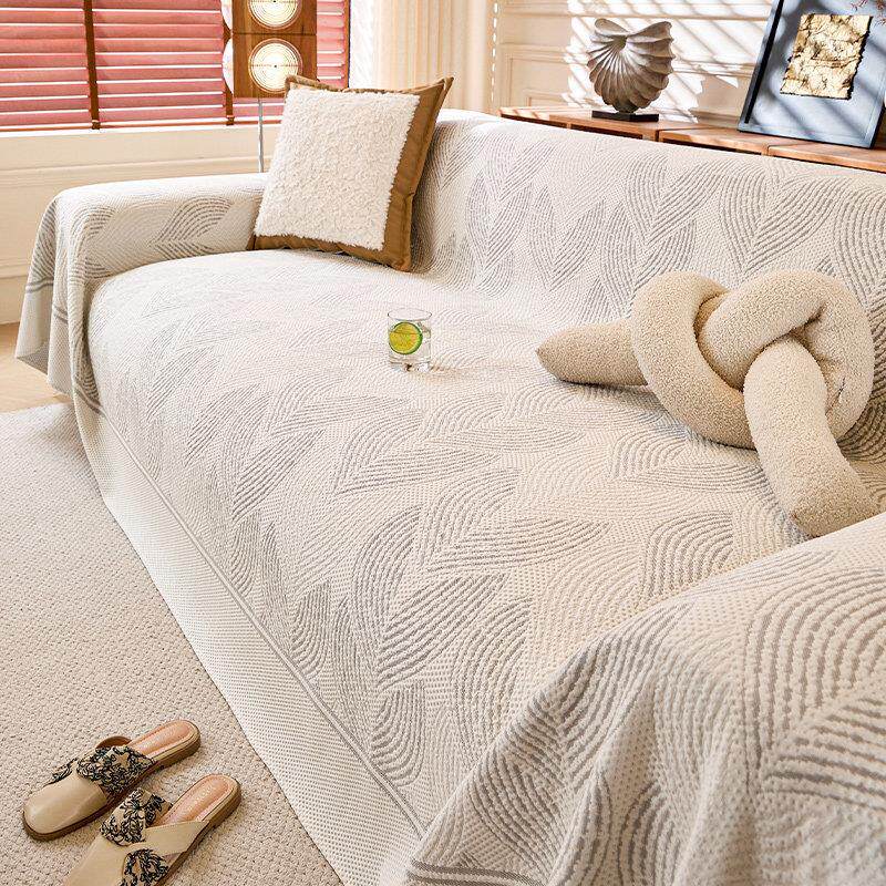 夏季冰丝沙发盖布夏天2026新款沙发巾一整张全盖全包套罩防猫抓布