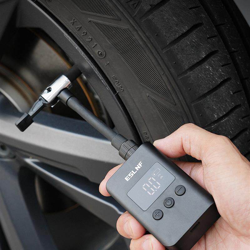 ESLNF自行车无线智能充气泵数显便携汽车打气泵山地公路车打气筒