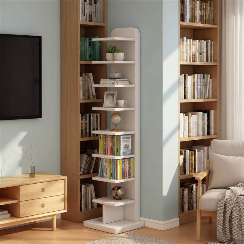 实木书架多层靠墙置物架落地大容量展示架客厅家用收纳架立式书柜,住宅家具,书架,淘宝优惠券,粉丝福利购,淘宝优惠卷