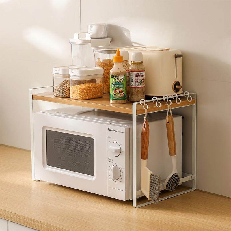 简约风厨房置物架台面多层多用途厨具收纳架家用微波炉烤箱收纳架,厨房/烹饪用具,微波炉置物架,淘宝优惠券,粉丝福利购,淘宝优惠卷