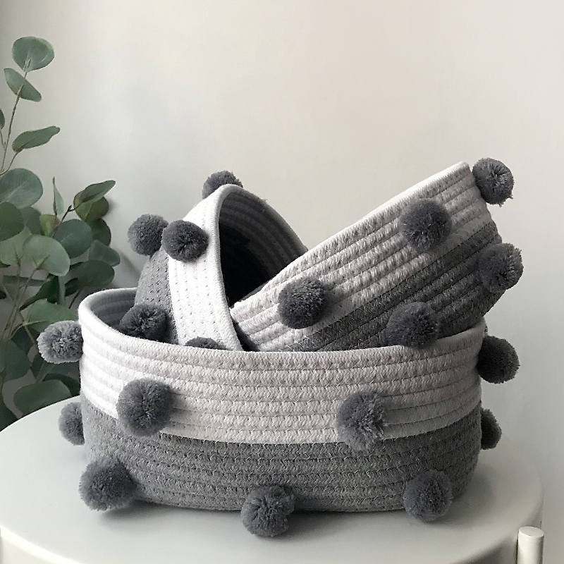 北欧风桌面零食杂物收纳盒