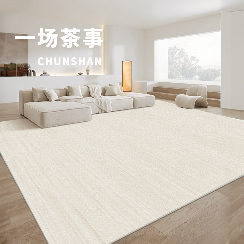 客厅地毯卧室床边2025新款防水免洗可擦免打理沙发茶几轻奢高级感