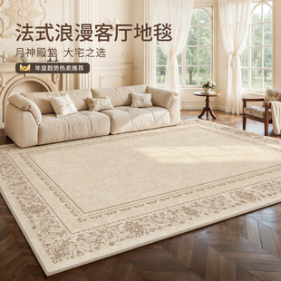 地毯客厅2026新款 奶油 免洗可擦沙发地垫厚轻奢高级感卧室床边法式