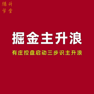 掘金主升浪指标开始有庄主力控盘监控做主升浪趋势启动通达信公式
