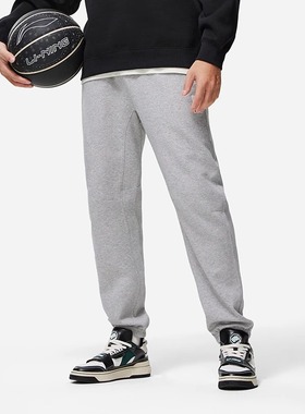 李宁卫裤男春秋篮球时尚简约百搭常规休闲运动长裤AKLT887