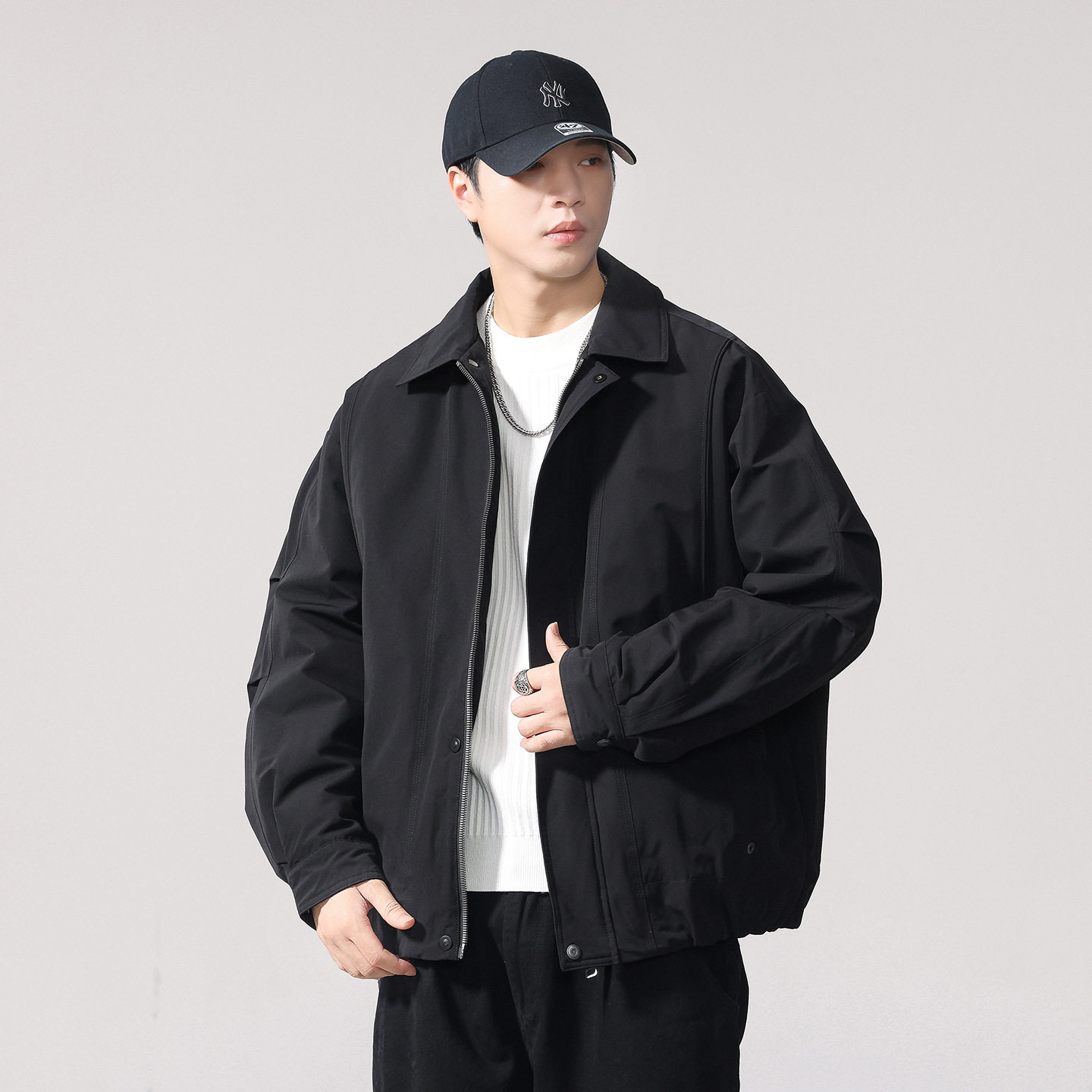 轻薄羽绒服男款美式休闲鸭绒宽松简约翻领保暖外套男生羽绒服,男装,羽绒服,淘宝优惠券,粉丝福利购,淘宝优惠卷