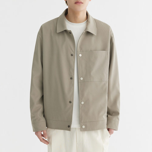 2005抗皱斜纹男士翻领夹克2025春