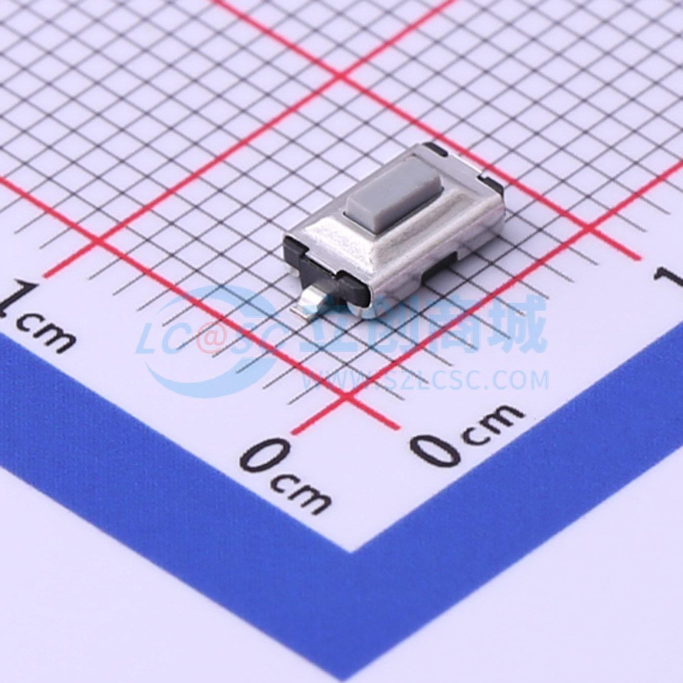 TS-1092S-B3D2-G 轻触开关 轻触开关3.6*6.1*2.5灰头两脚贴片按键