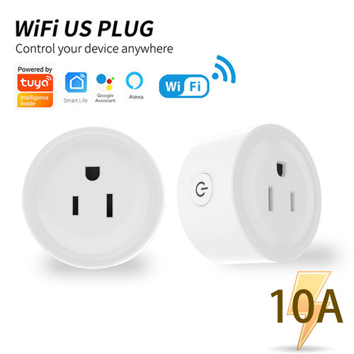 wifi涂鸦智能插座美规ZigBee APP远程控制 Alexa语音控制定时