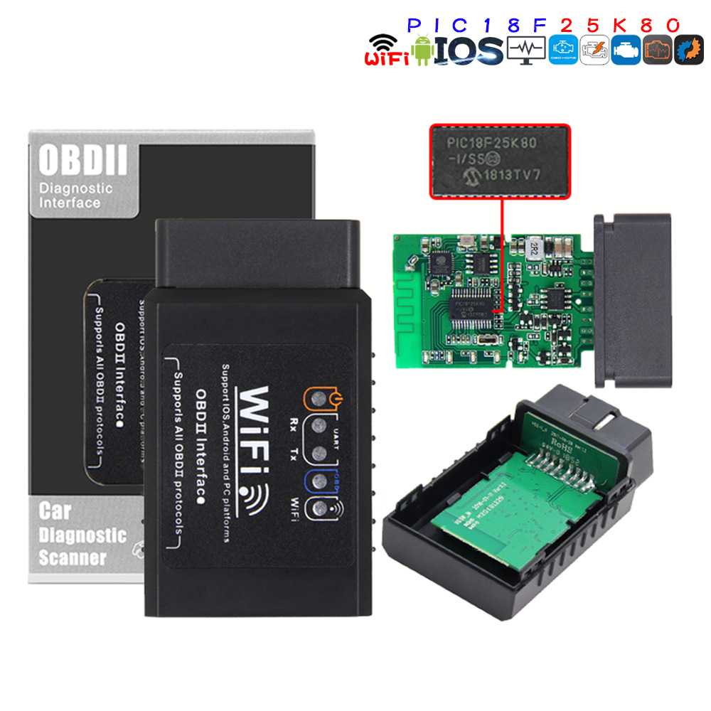 黑色WIFIOBD25K80扭矩汽车检测仪
