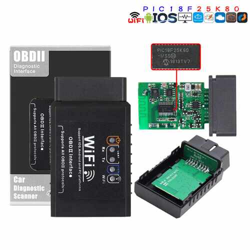 黑色WIFIOBD25K80扭矩汽车检测仪