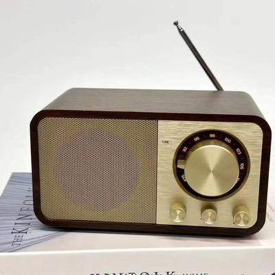 柏林之声复古木质无线蓝牙音响重低音收音机电脑音响大音量礼品