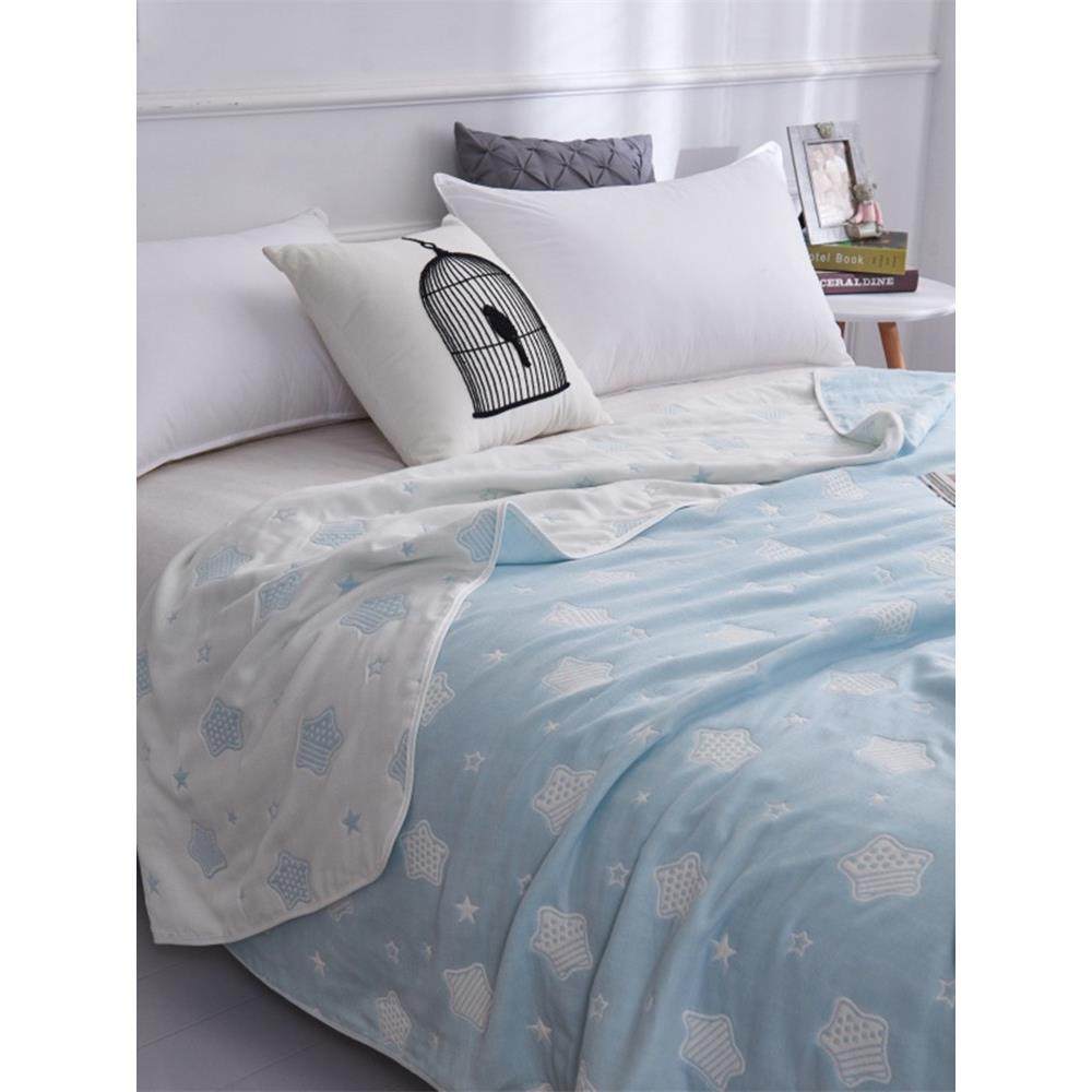 A类纯棉六层纱布毛巾被夏季薄款全棉毯子纯棉儿童午睡盖被夏凉被