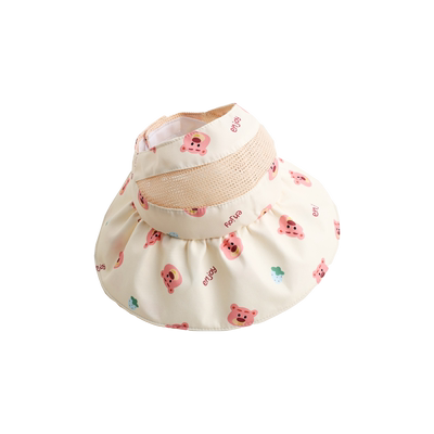 宝宝柔软防晒帽织婴鸟防晒帽
