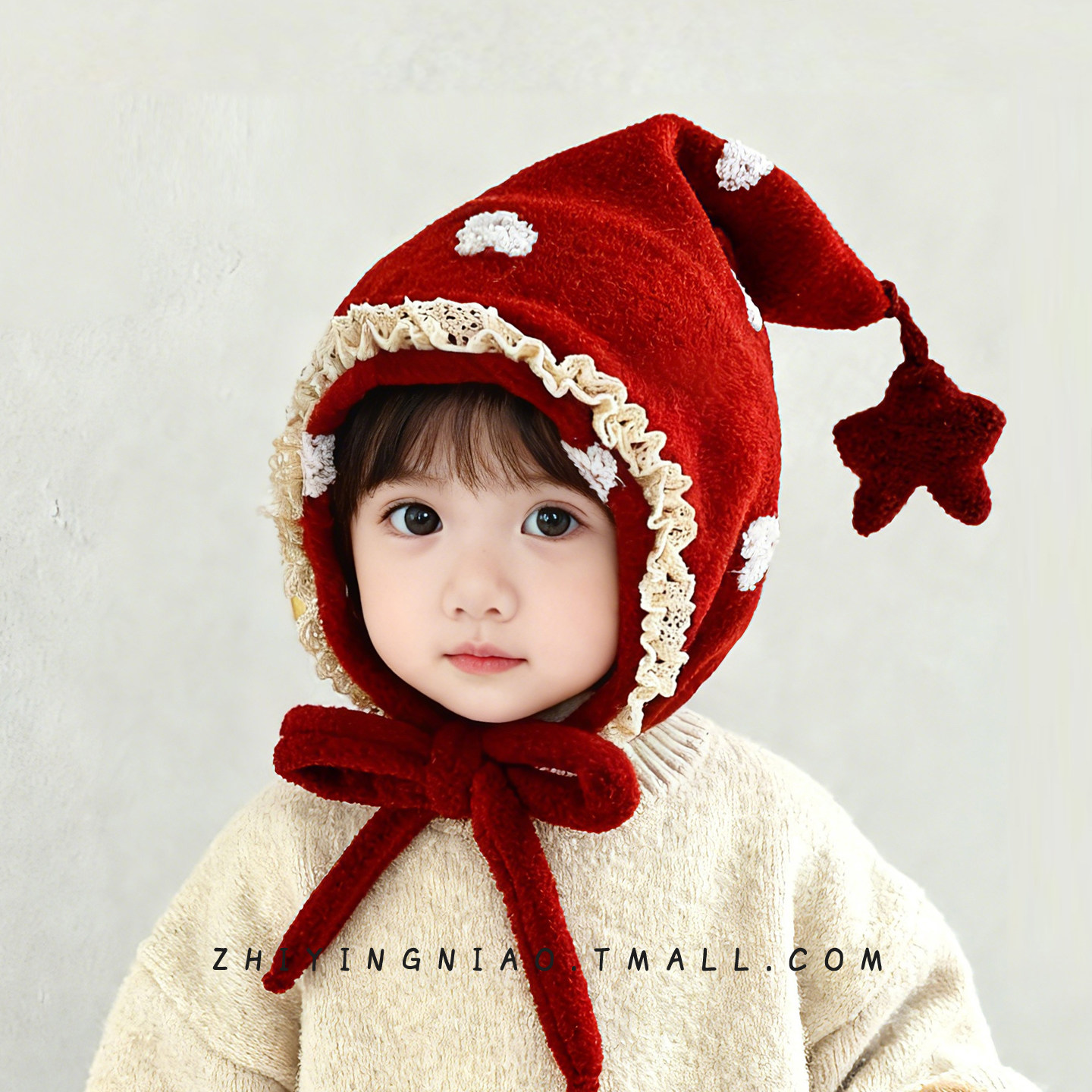 儿童帽子秋冬季护耳帽可爱超萌加厚精灵帽男童女孩外出保暖毛线帽,童装/婴儿装/亲子装,帽子,淘宝优惠券,粉丝福利购,淘宝优惠卷