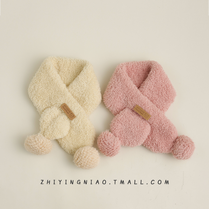 宝宝围巾秋冬款加厚保暖围脖可爱超萌男宝宝户外秋冬季女宝宝脖套