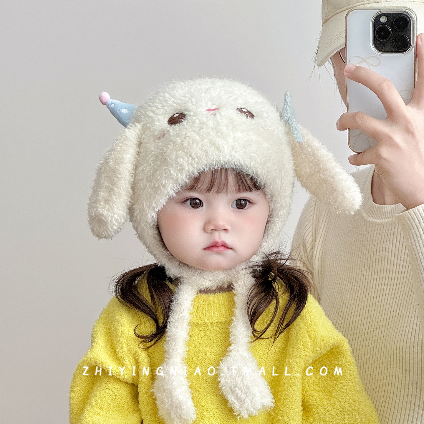 织婴鸟旗舰店可爱超萌宝宝护耳帽