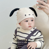 婴儿帽子春秋季 初生婴幼儿护囟门帽 新生宝宝小月龄纯棉胎帽秋冬款