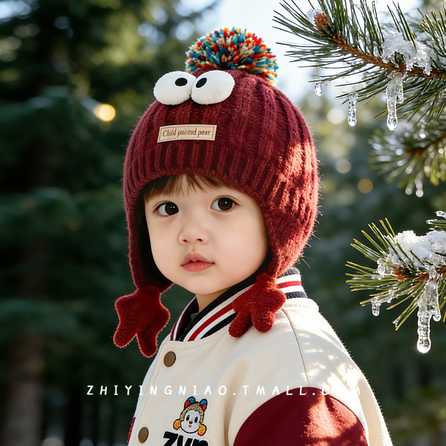 儿童帽子冬季韩版护耳帽加厚保暖男童女孩外出防风宝宝套头毛线帽,童装/婴儿装/亲子装,帽子,淘宝优惠券,粉丝福利购,淘宝优惠卷