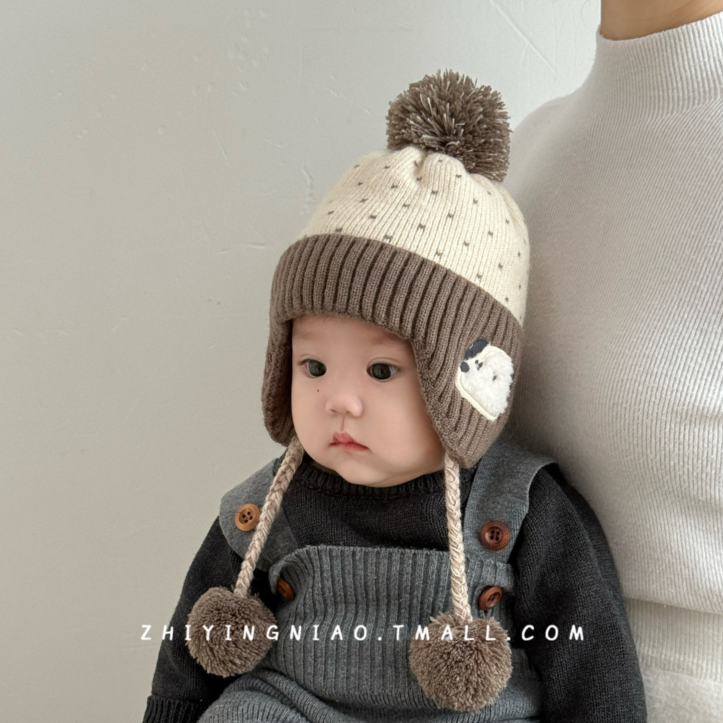 婴儿帽子秋冬季宝宝毛线帽可爱超萌婴幼儿加厚保暖男童女童护耳帽,童装/婴儿装/亲子装,帽子,淘宝优惠券,粉丝福利购,淘宝优惠卷