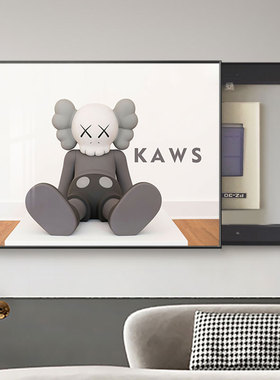 暴力熊电表箱装饰画现代简约遮挡配电箱总电源开关电闸盒画kaws