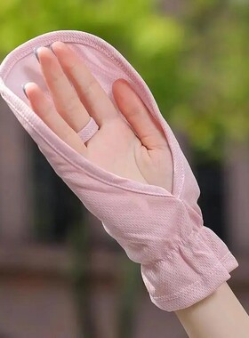 2025薄款开车防晒手套短款舒适防紫外线女夏季薄款开车护手时尚
