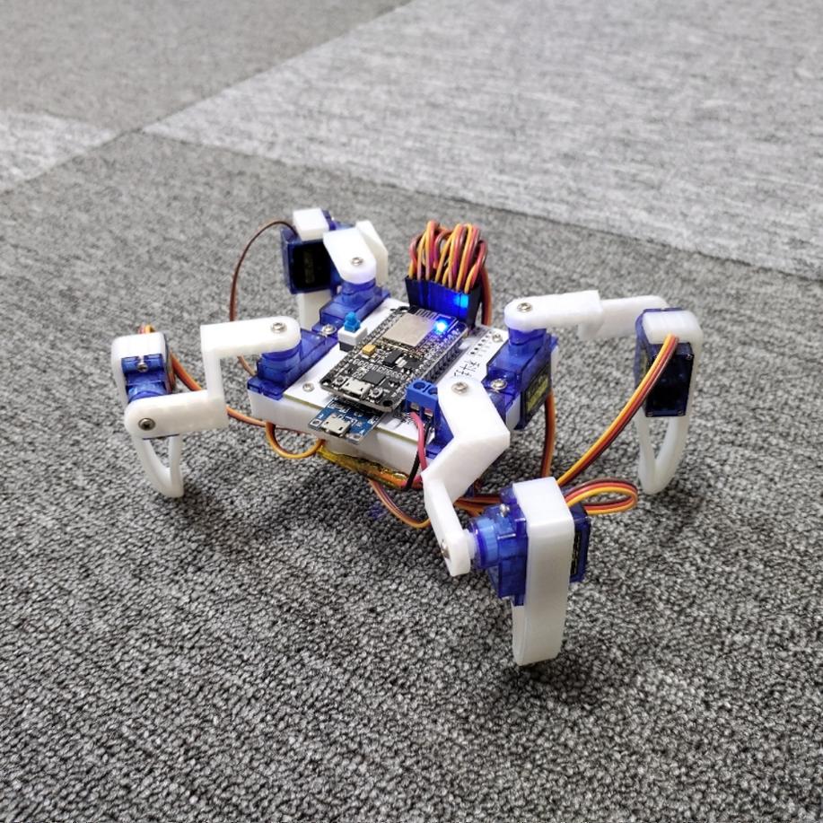 四足机器人3D打印教育套件 WIFI/红外/语音/图形化编程 可定制