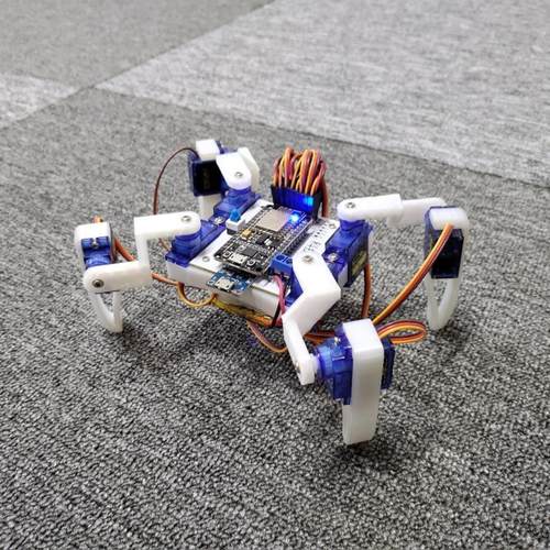 四足机器人3D打印教育套件 WIFI/红外/语音/图形化编程 可定制