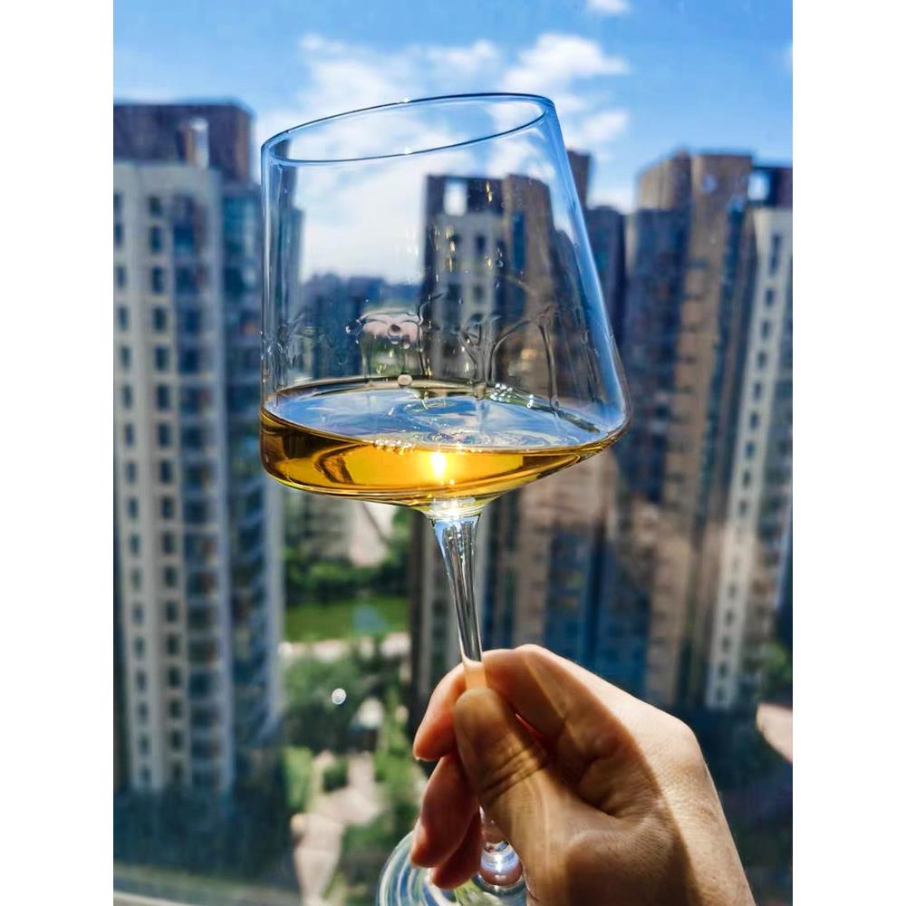 红酒杯套装家用方形高脚杯无铅水晶勃艮第葡萄酒杯高档创意醒酒器